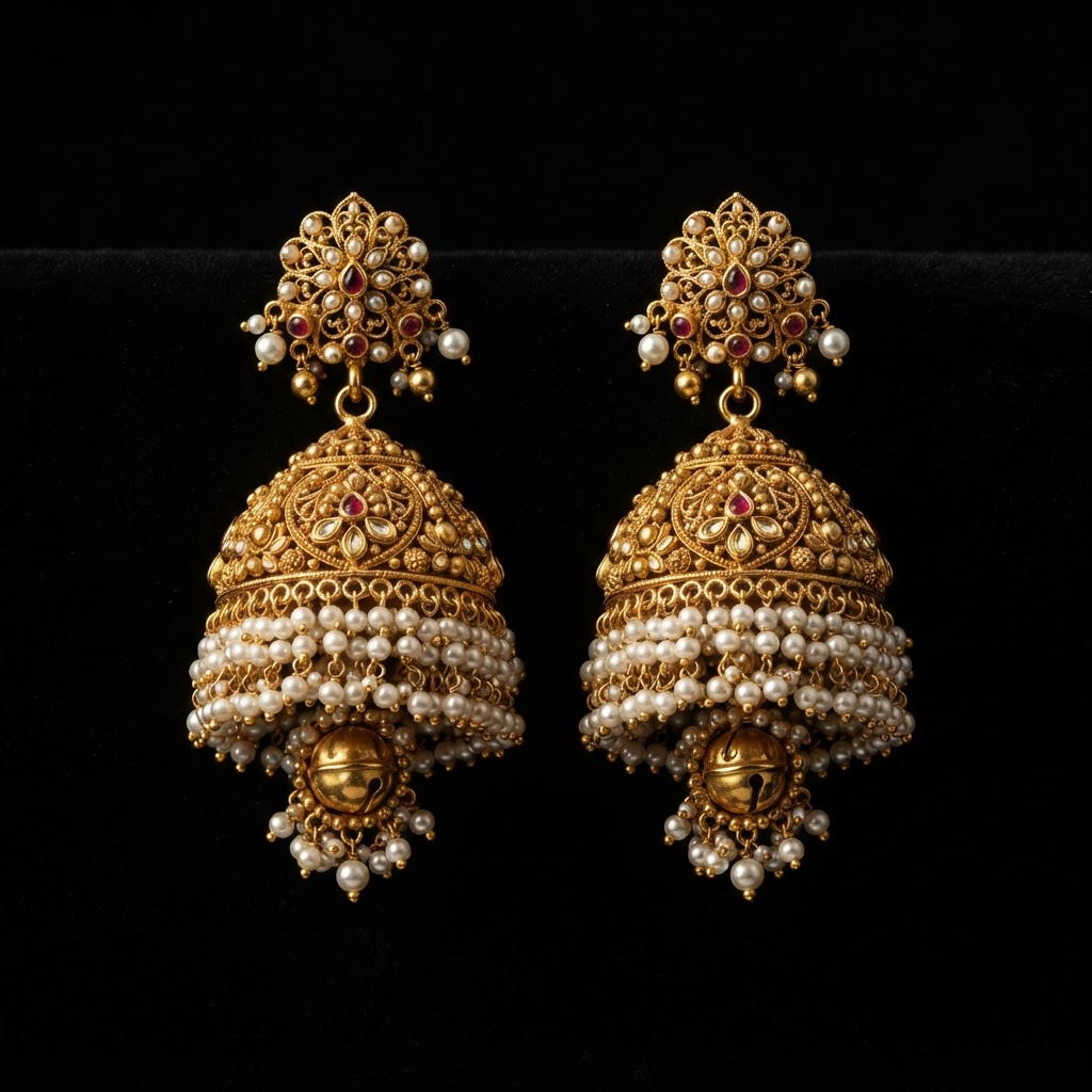 Moti Pearl Jhumka