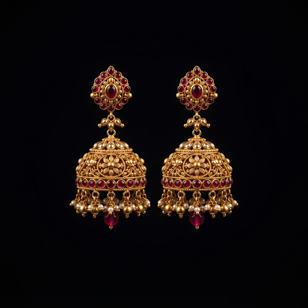 Manik Ruby Jhumka